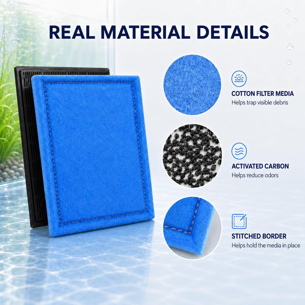 Hedday Filter Cartridges Compatible with Aqua-Tech 30-60/20-40, Fish Tank Filters – packaging and label