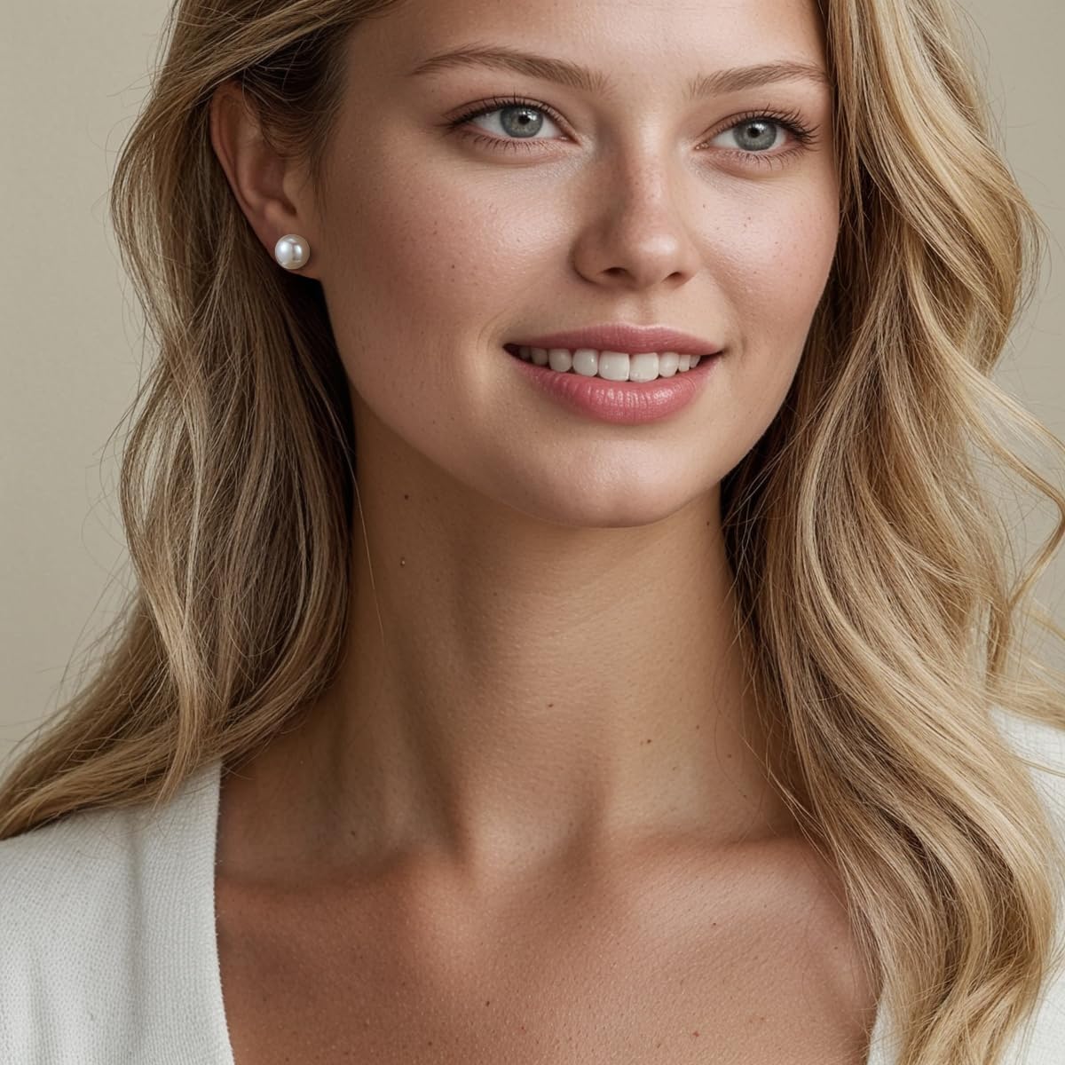 NORBU S925, AAAA+ Round Freshwater Stud Pearl Earrings for Women, Timeless Elegant Gifts for Mom Wife, Mothers Day/Weddi