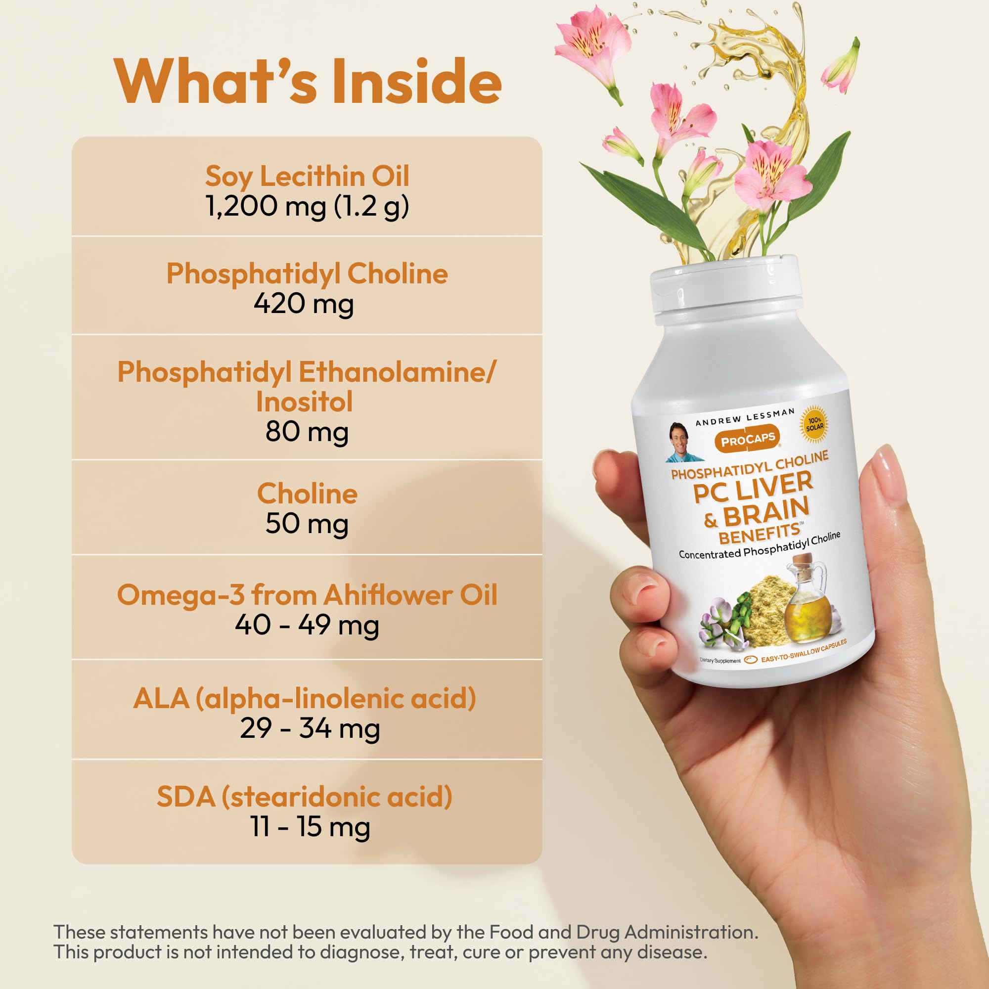 Andrew Lessman ProCaps PC Liver & Brain Benefits 360 Softgels