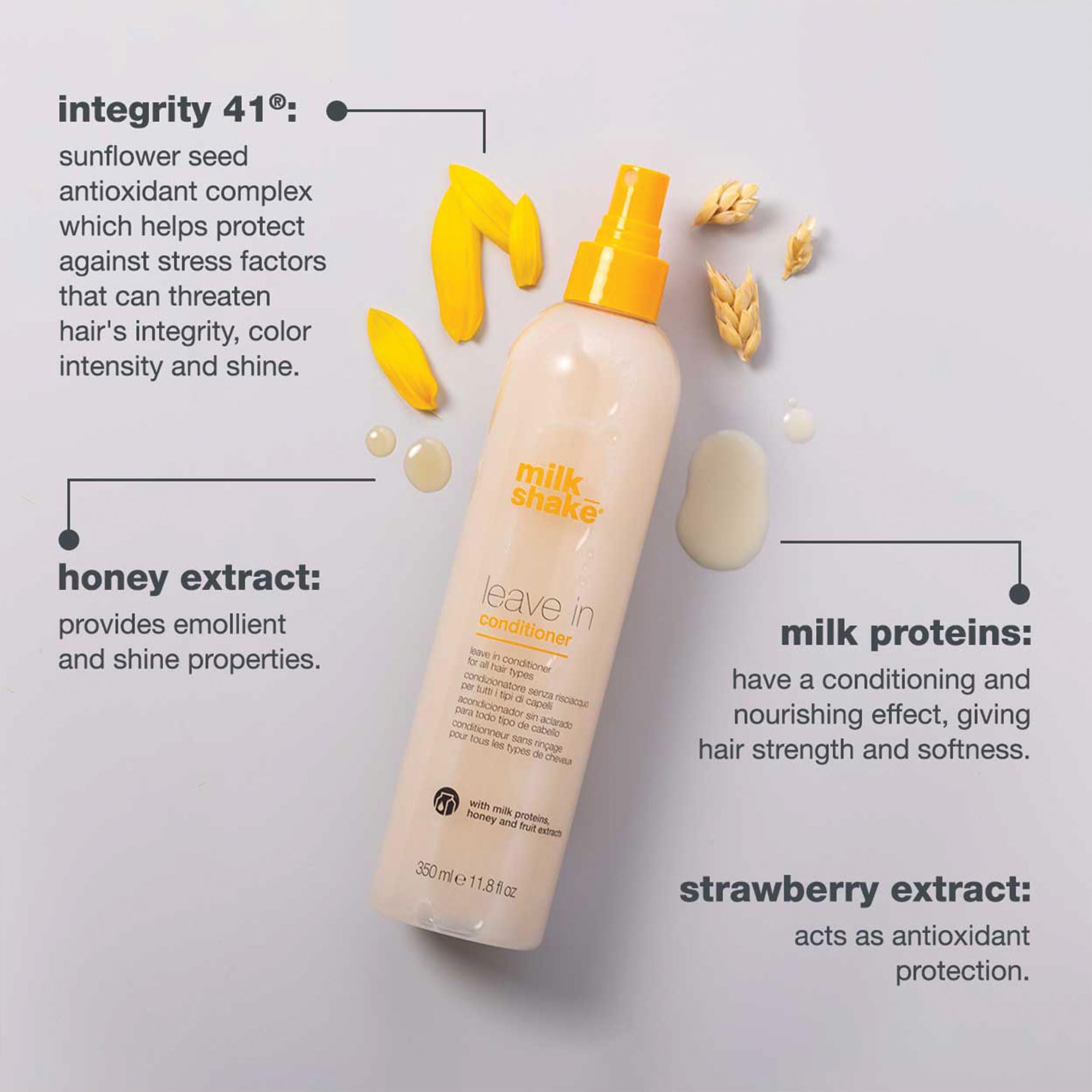 milk_shake vanilla leave-in conditioner spray, 11.8 oz, detangling and nourishing hair conditioner with vanilla scent
