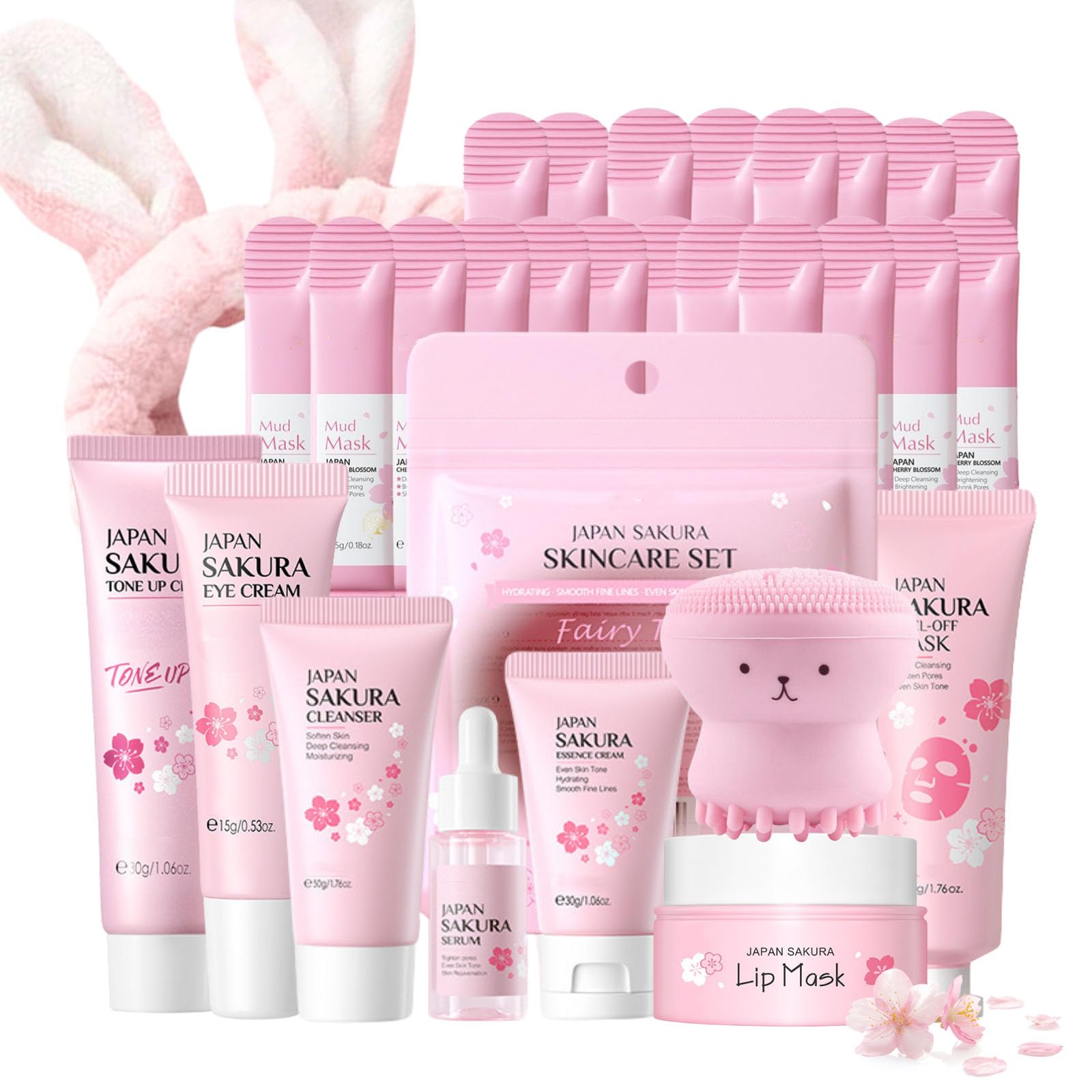 Japan Sakura Skin Care Set for Teen Girls - Evolvique Skin Care - Product Imagery