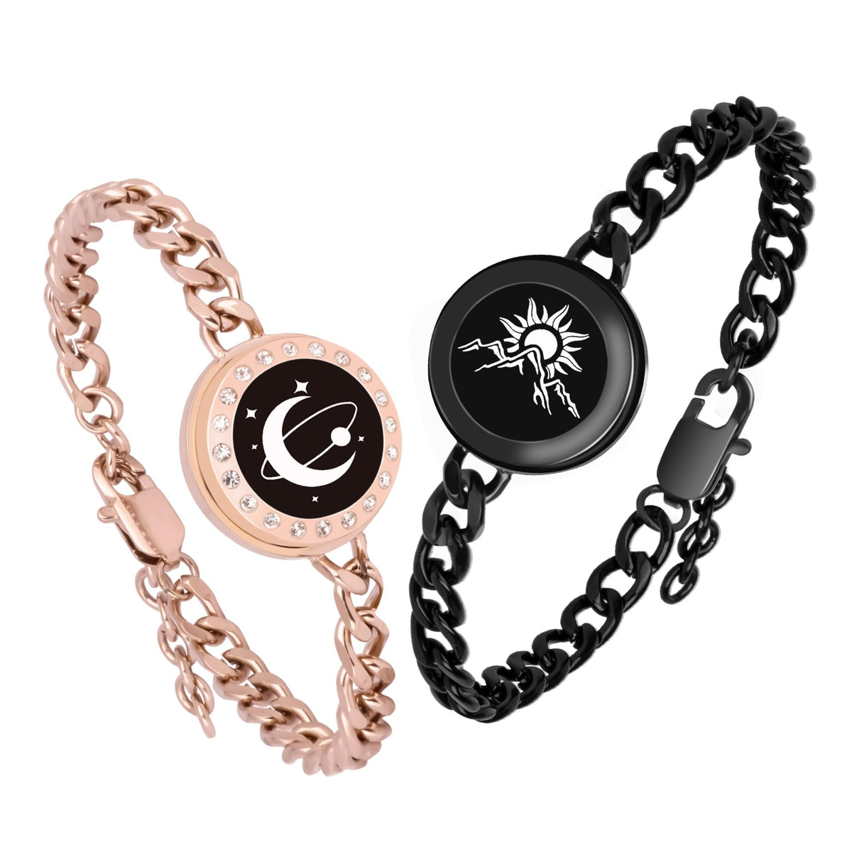 EAOYAO Long Distance Touch Bracelets,Couples Bracelets, Remote Smart Matching Couples Bracelet for Couples Suitable for 