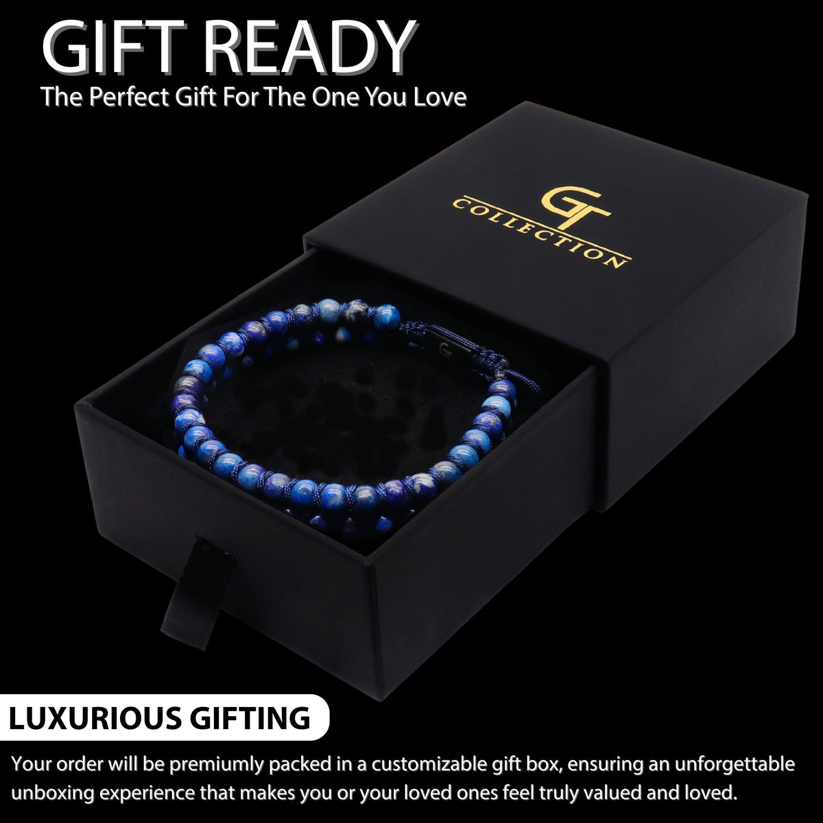 GT collection Men s Double Row Natural Gemstone Beaded - GT collection Official Imagery - 5