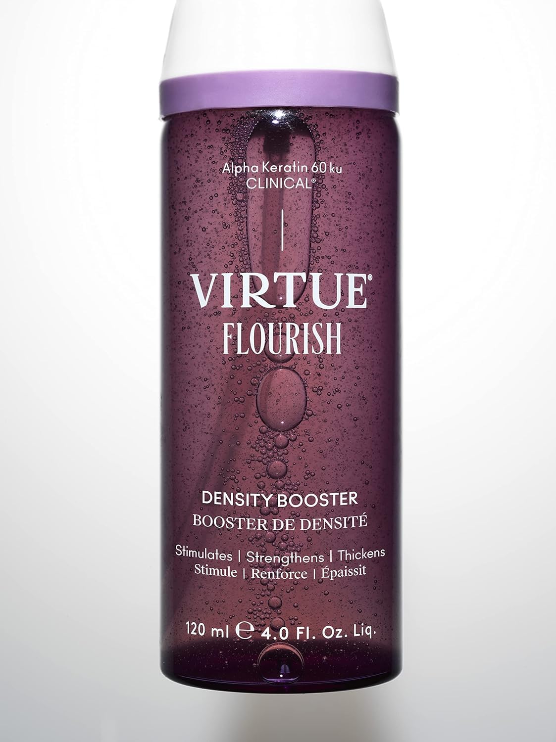 Virtue Flourish Hair Thinning Density Booster Spray Treatment, Hair Growth Product Thickens Hair, Sulfate Free, Color Sa