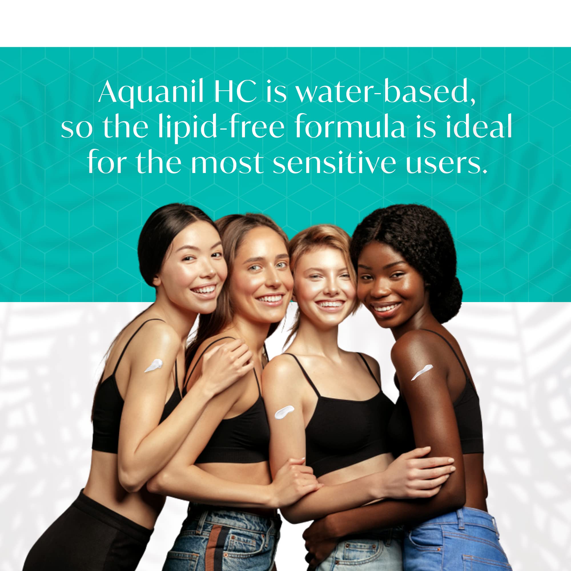 Aquanil HC Lotion, Calming Body Lotion, Anti-Itch Formula, Ideal for all Skin Types - Without Artificial Fragrance