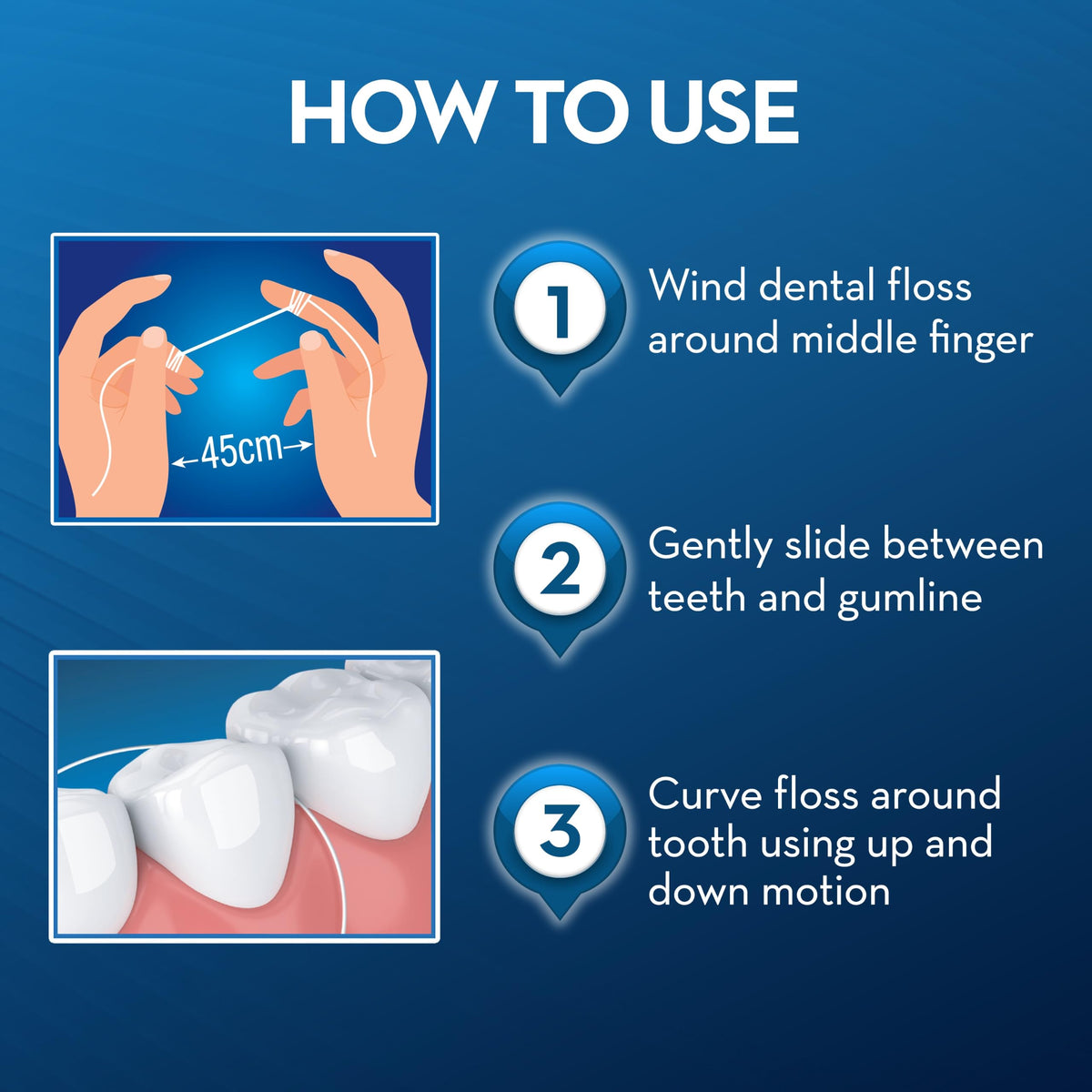 Oral-B Essential Dental Floss, Cavity Defense, Waxed, Unflavored, 50m – packaging and label