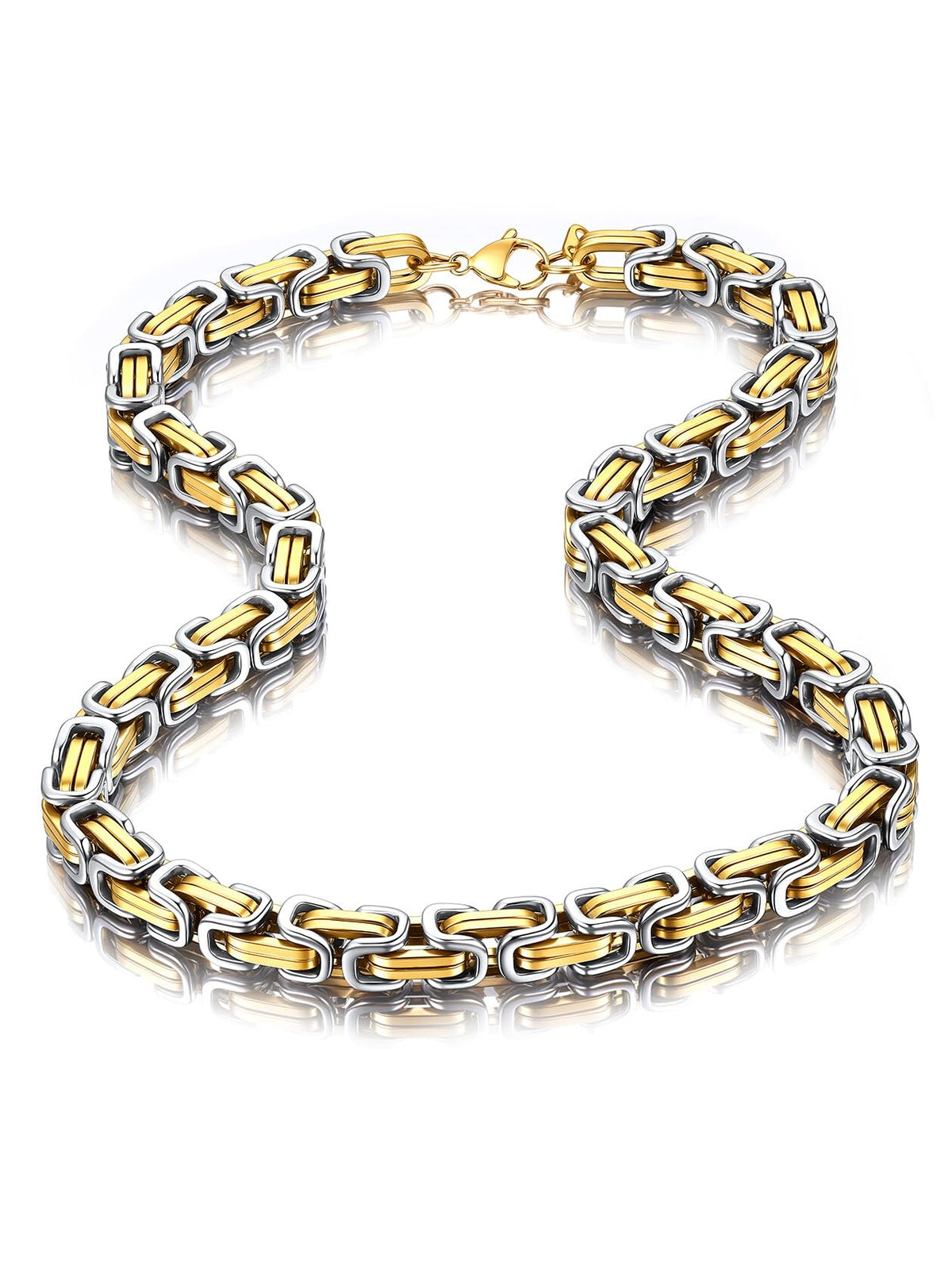 ChainsHouse Mens Vintage Byzantine Necklace,Multi Color,Hip-Hop Jewelry – product photo (Necklaces)