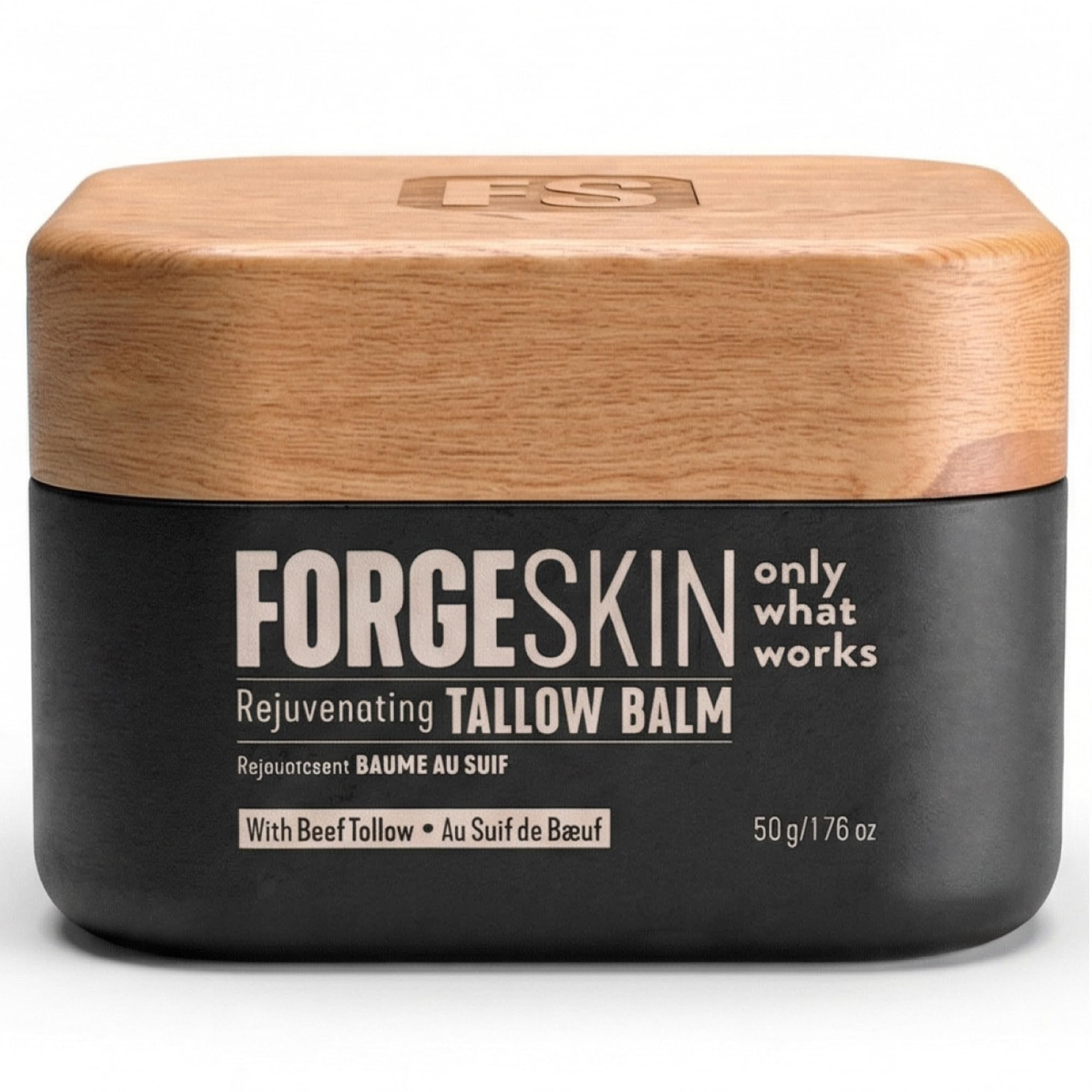 Forge Skin Beef Tallow Balm Skin Moisturizer for Men, Anti Aging - Product Imagery