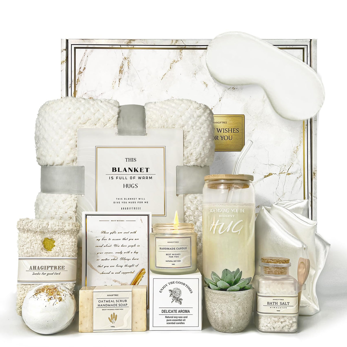Gift Basket for Women Care Package Birthday Gift 12PC Get - AHAGIFTREE Official Imagery - 1