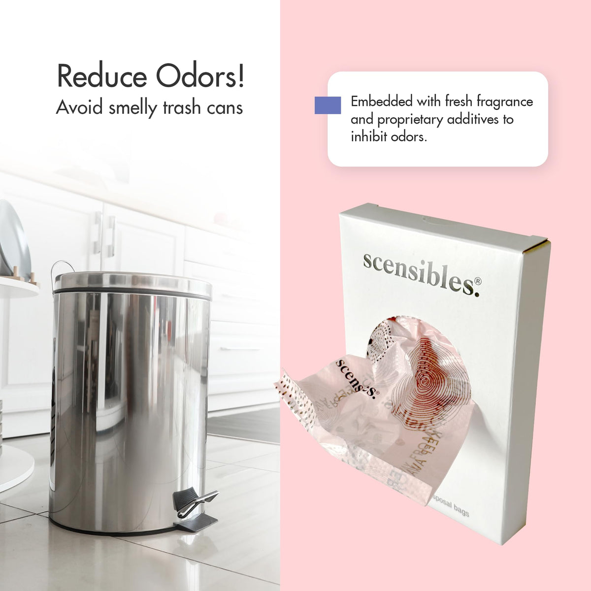 Personal Care Disposal Bags Refill Boxes 300 Bags for - SCENSIBLES Official Imagery - 6