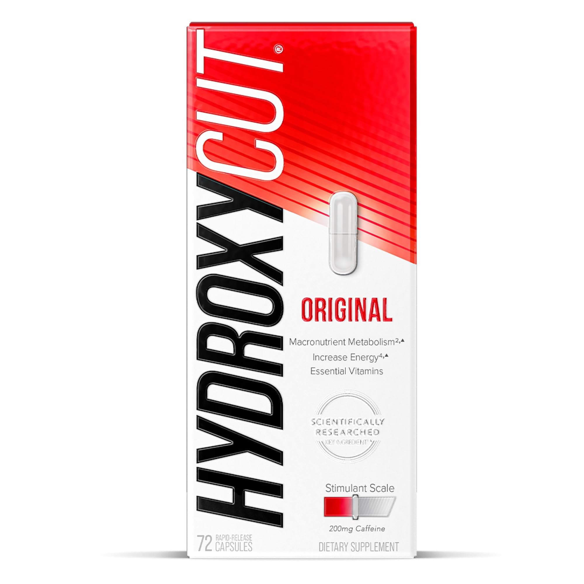Hydroxycut Original, Metabolism Supplement, 72 Rapid-Release Capsules