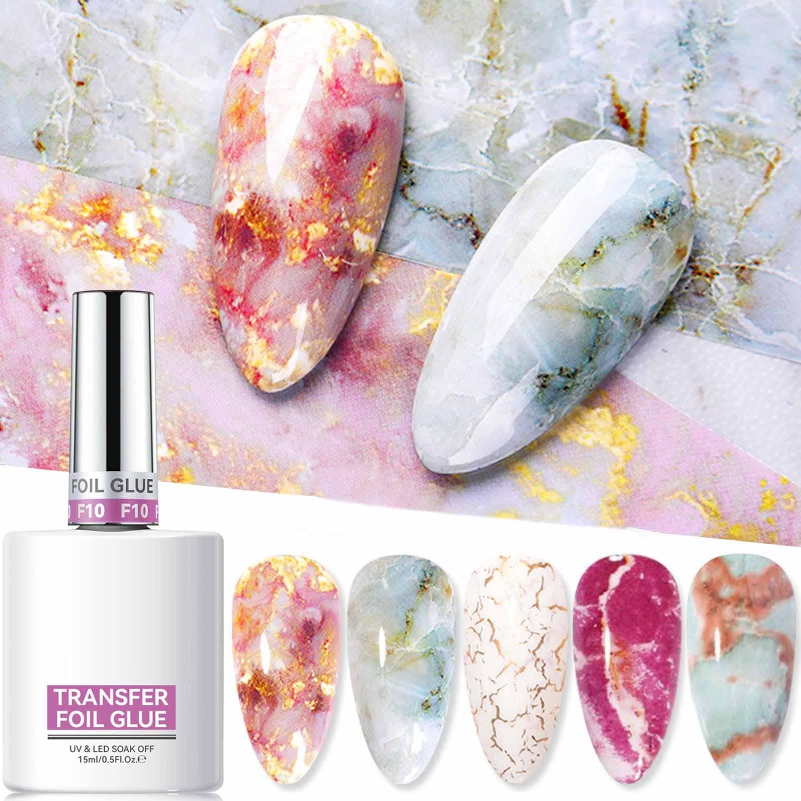 Foil Gel Transfer, for Nails Fine, Brush Smooth Layer, Resin Base Cosmetics