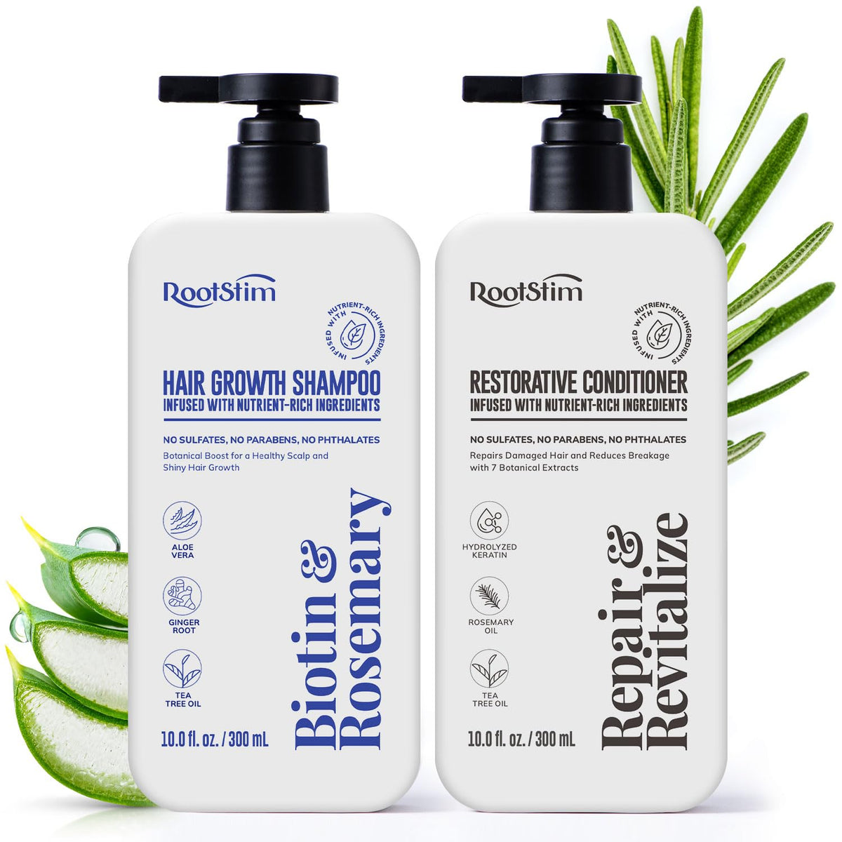 RootStim Hair Growth Shampoo and Conditioner Set for Thinning Hair – product photo (Hair Regrowth Shampoos)