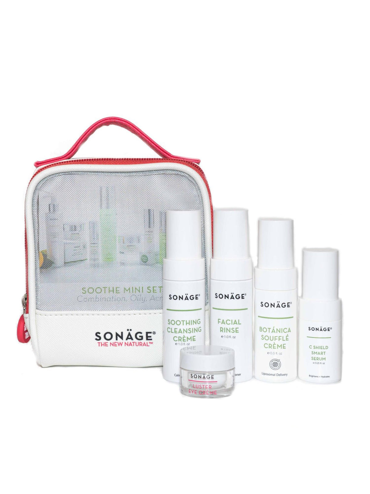 SONAGE Sooth Mini Set - Travel Size Skincare Kit (Combination Skin) – product photo (Sets &amp; Kits)