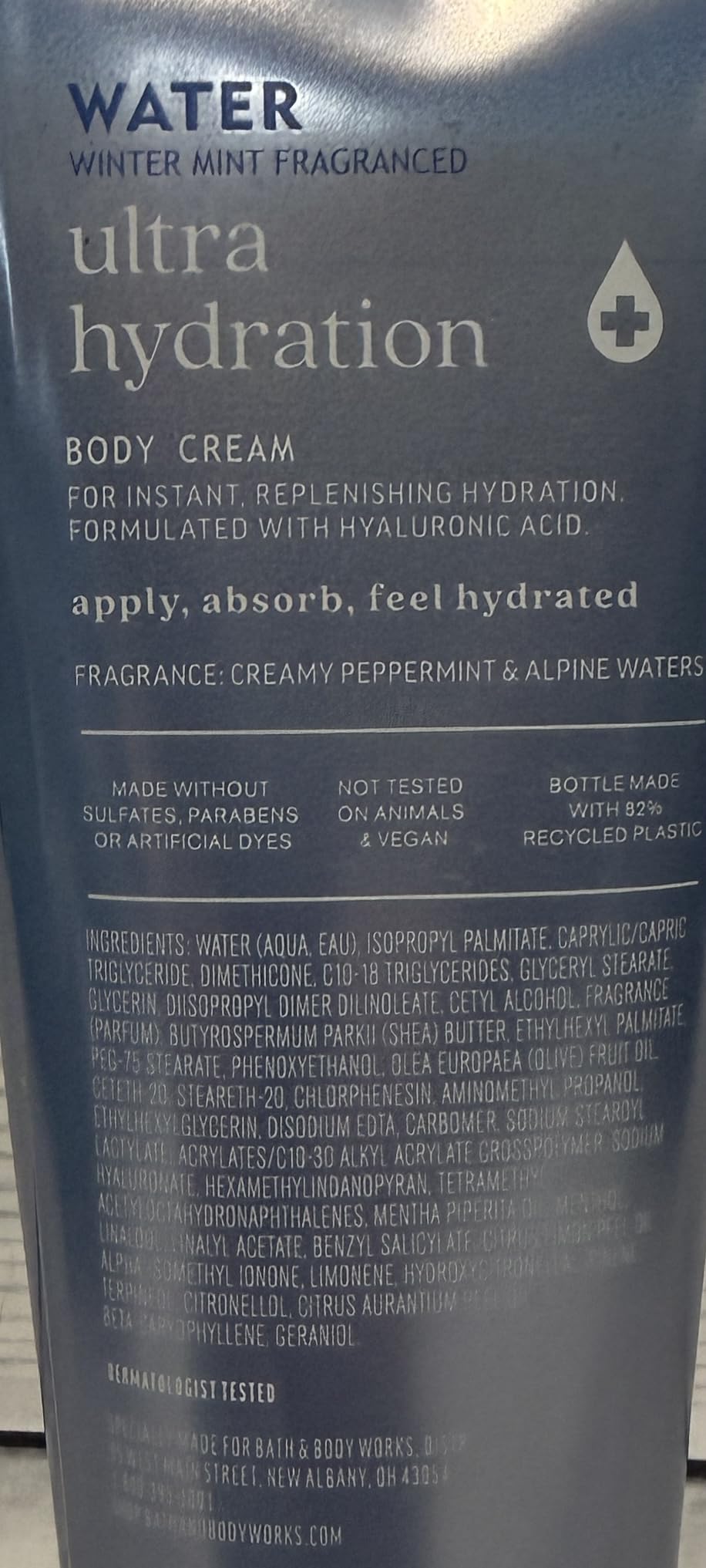 Bath & Body Works Water Winter Mint Body Cream 8 Ounces Pack of 2 – product photo (Creams)