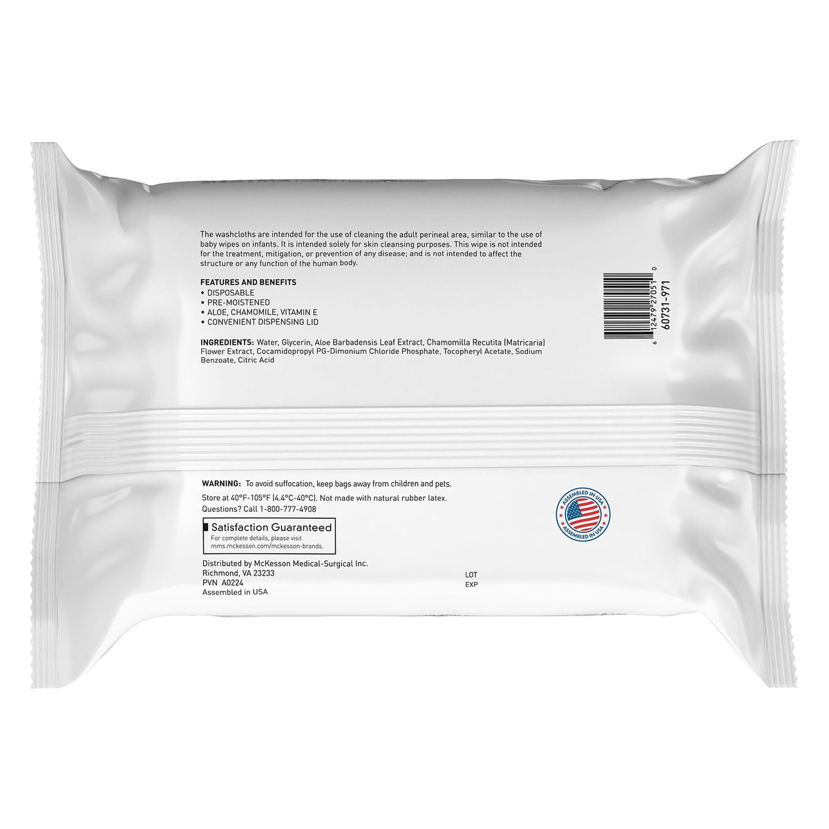 McKesson – Personal Cleansing Wipes on display