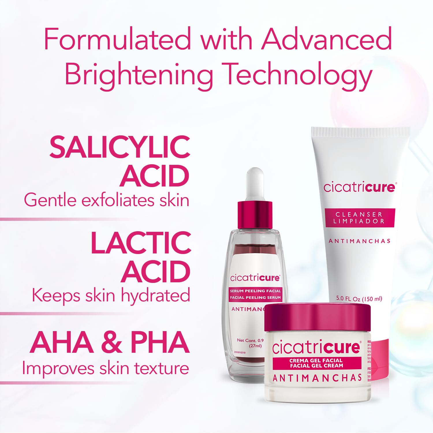 Cicatricure Antimanchas 3-in-1 Skincare Kit, Dark Spot Minimizer Set