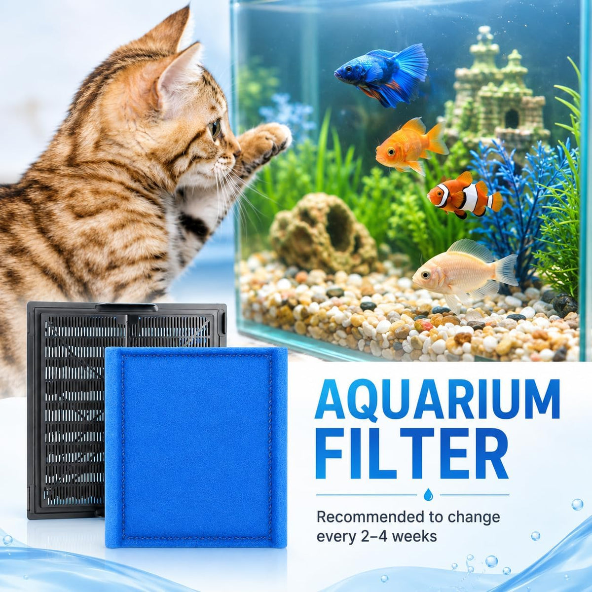 Hedday Filter Cartridges Compatible with Aqua-Tech 30-60/20-40, Fish Tank Filters – alternate angle