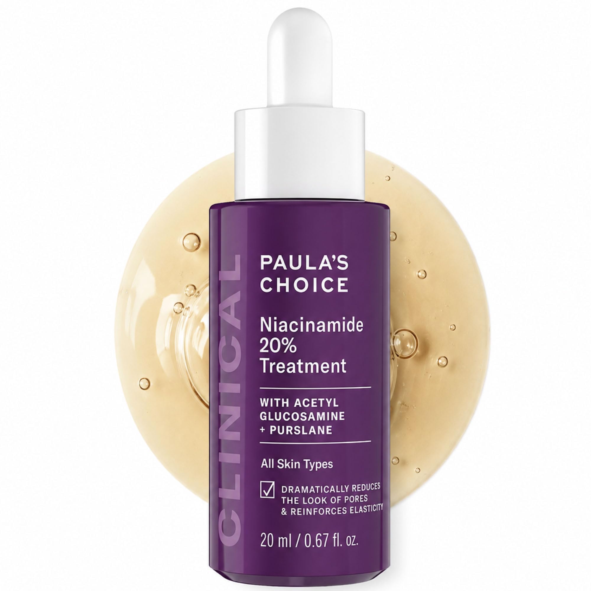 Paula's Choice CLINICAL 20% Niacinamide Vitamin B3 Face Serum, - Product Imagery
