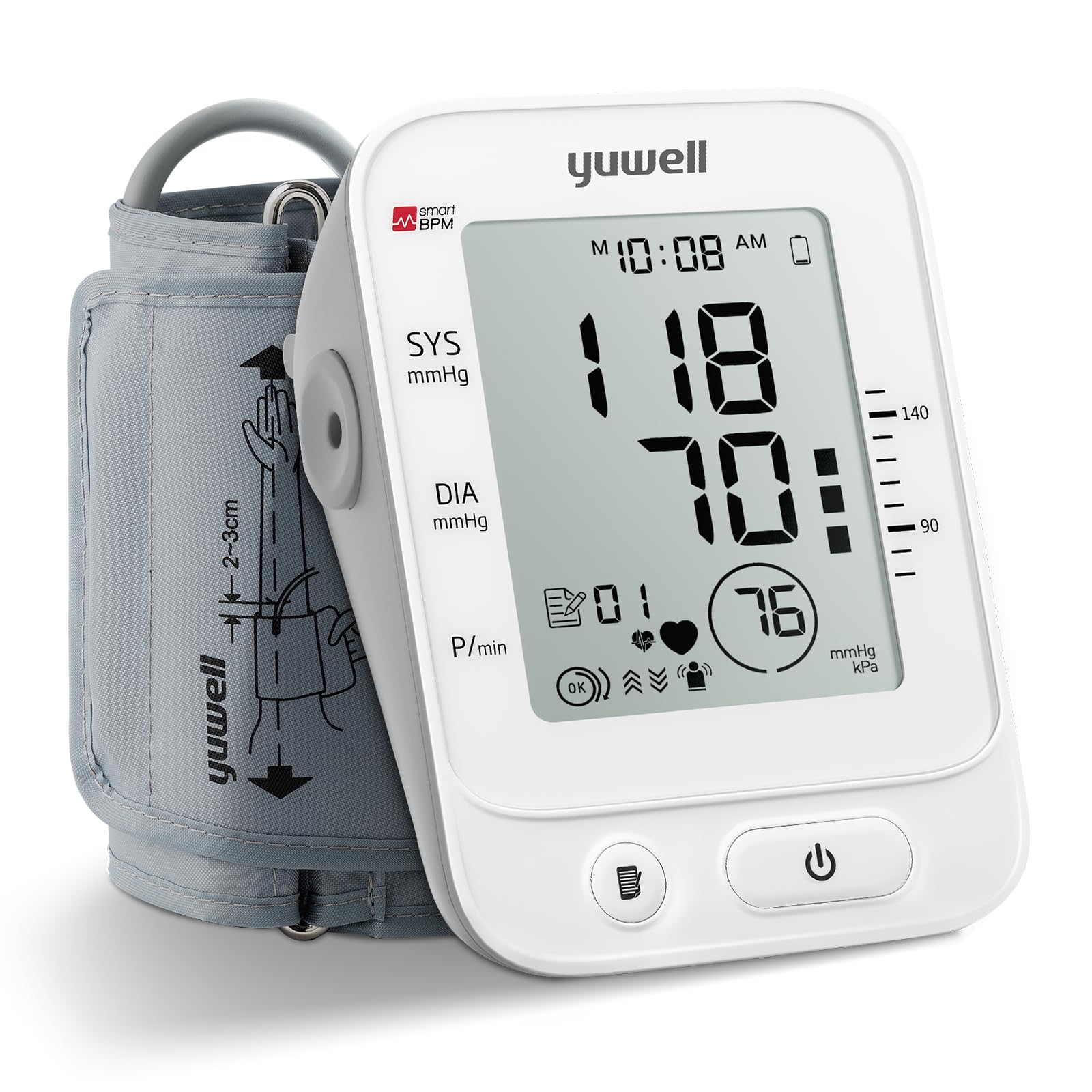 yuwell Blood Pressure Monitor, Large Upper Arm Blood Pressure - Product Imagery