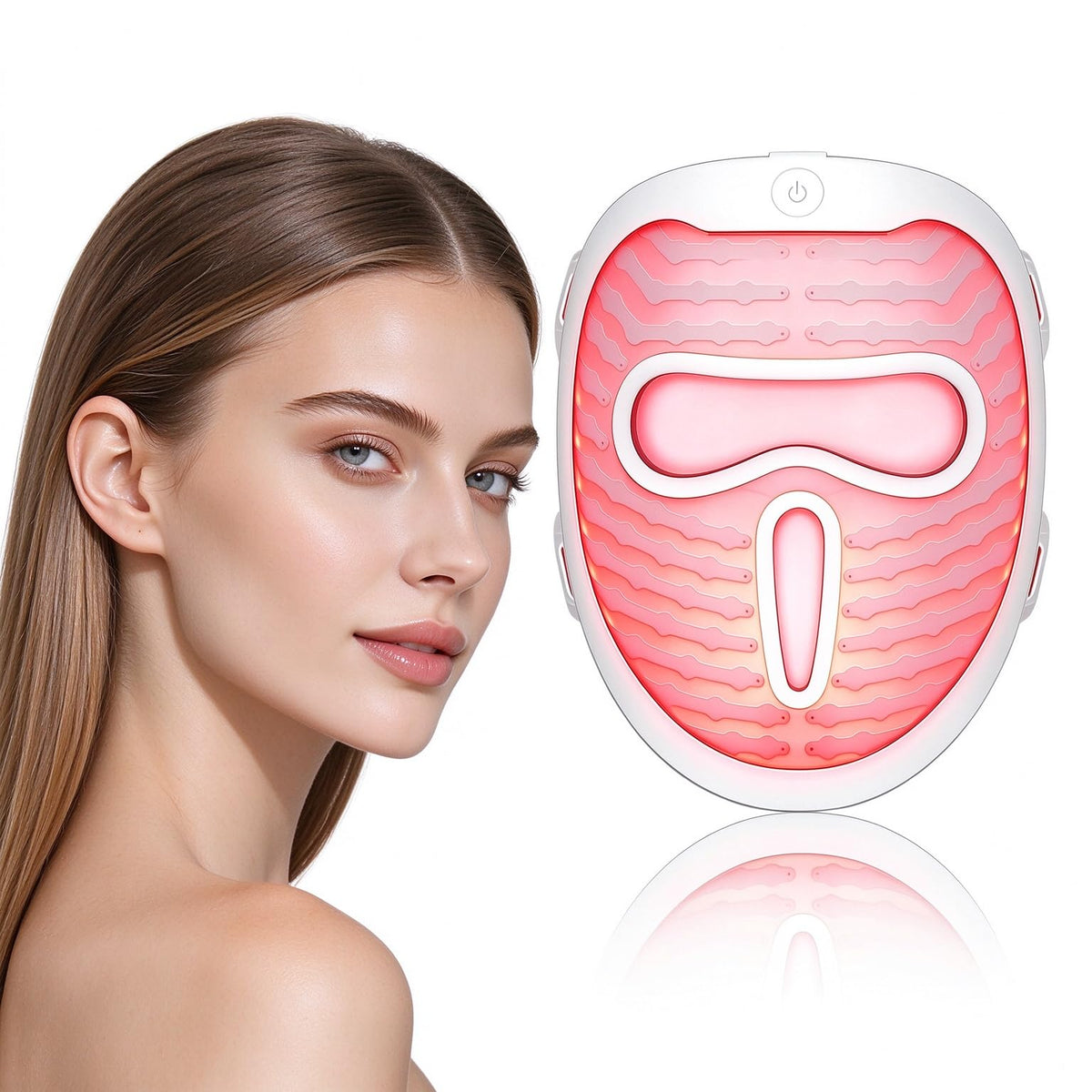 DPFACE SensGlow Red Light Mask, Sensitive Skin Improve Wrinkles, Fine Lines – product photo (Light Therapy)