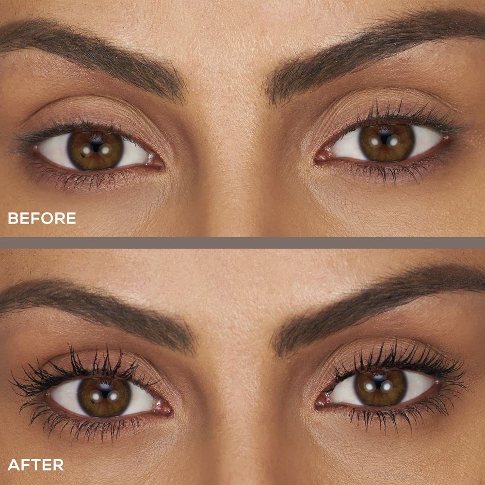 bareMinerals Lashtopia Mega Volume Mascara, Ultimate Black, 0.4 oz – close-up detail in Black