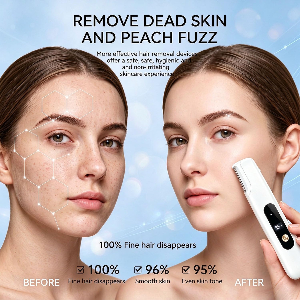 Sonic Dermaplane Razor for Women Face Facial Dermaplaning - ZSLAWON Official Imagery - 6