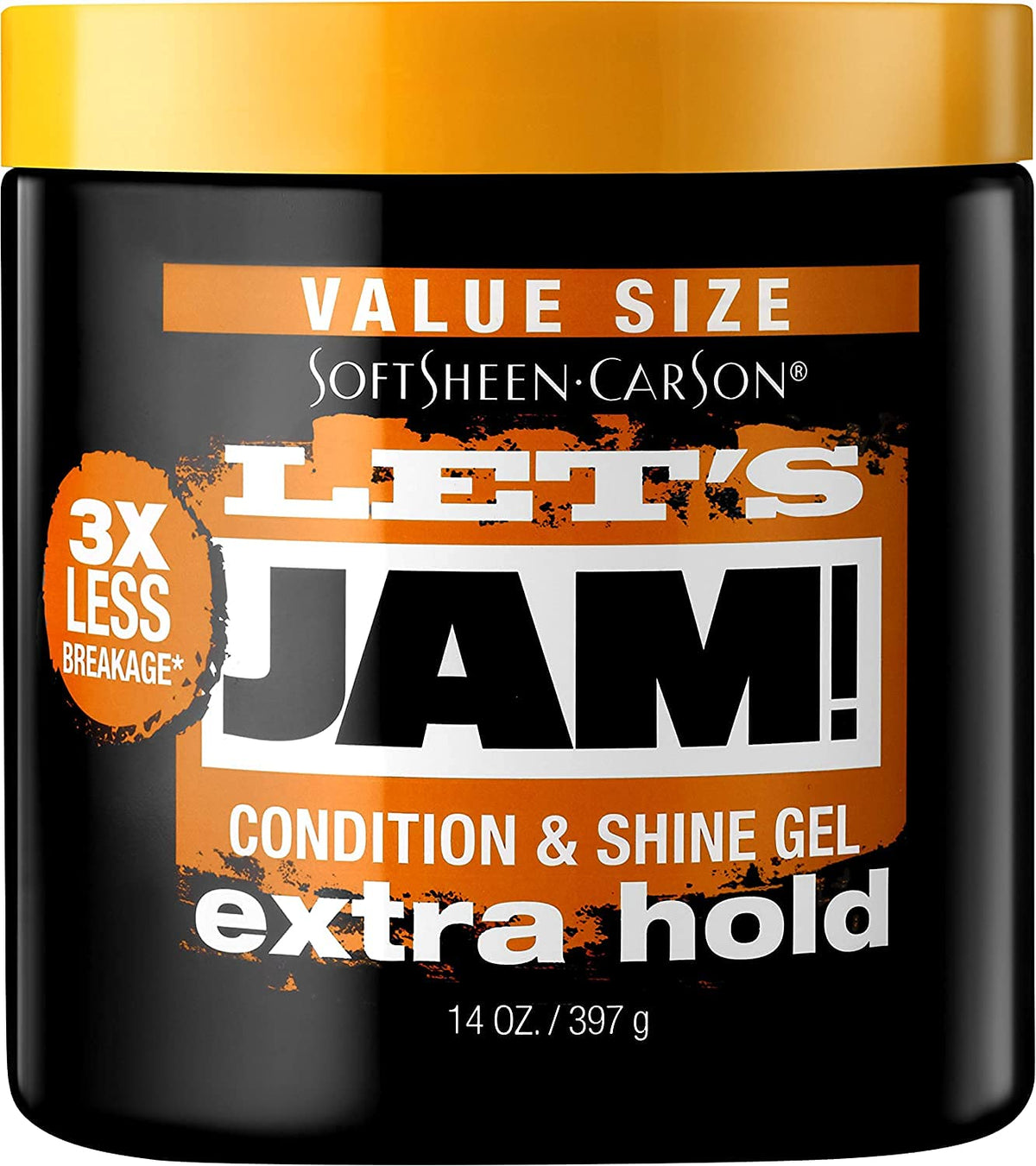 Hair Gel by SoftSheen-Carson Dark and Lovely Let's Jam, Shining and Conditioning-Gel, Extra Hold, For all Hair Types, St