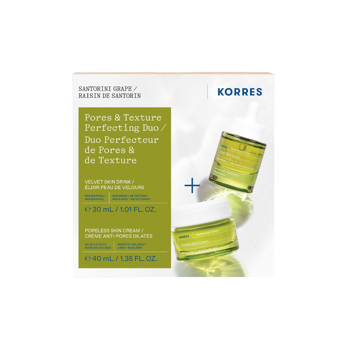 KORRES Santorini Grape Pores Texture Perfecting Duo Serum - KORRES Official Imagery - 2