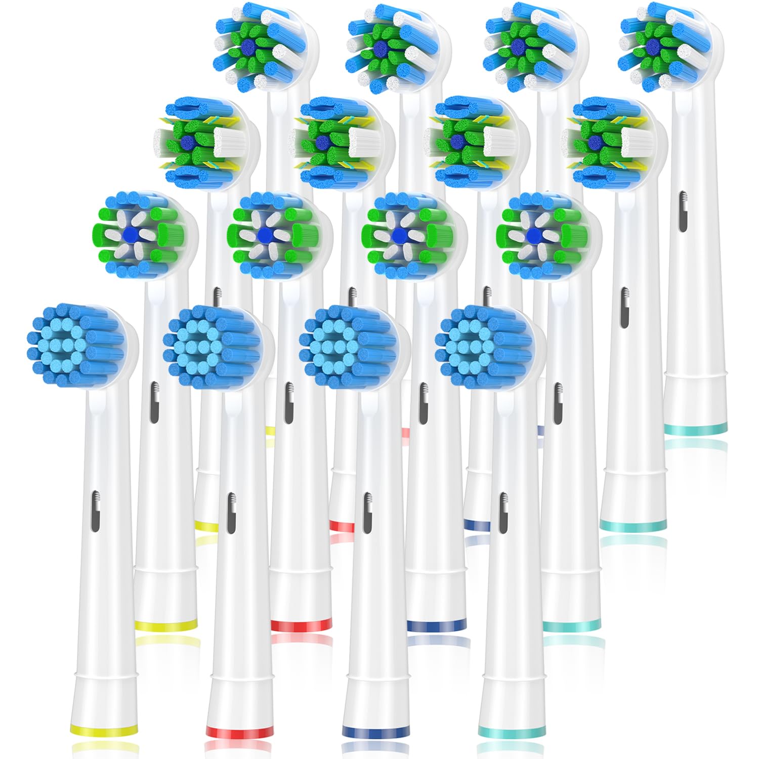 Replacement Toothbrush Heads Compatible with Braun Oral b - Product Imagery