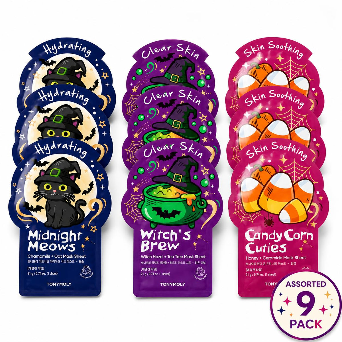 TONYMOLY I'm Face Sheet Masks - Hydrating & Soothing Korean Skincare – product photo (Masks)
