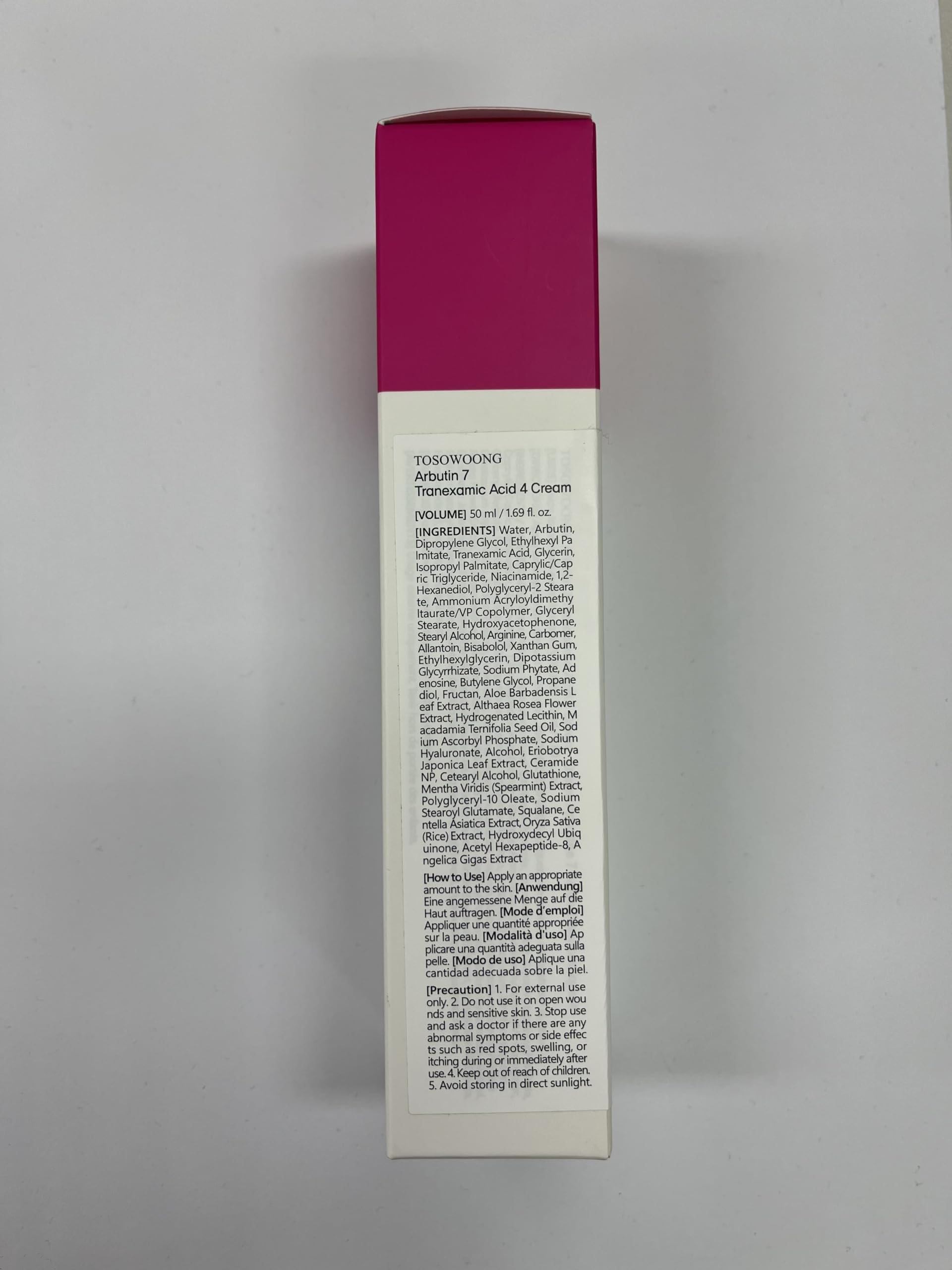 TOSOWOONG Arbutin 7% + Tranexamic Acid 4% Cream for Dark Spots, Brightening