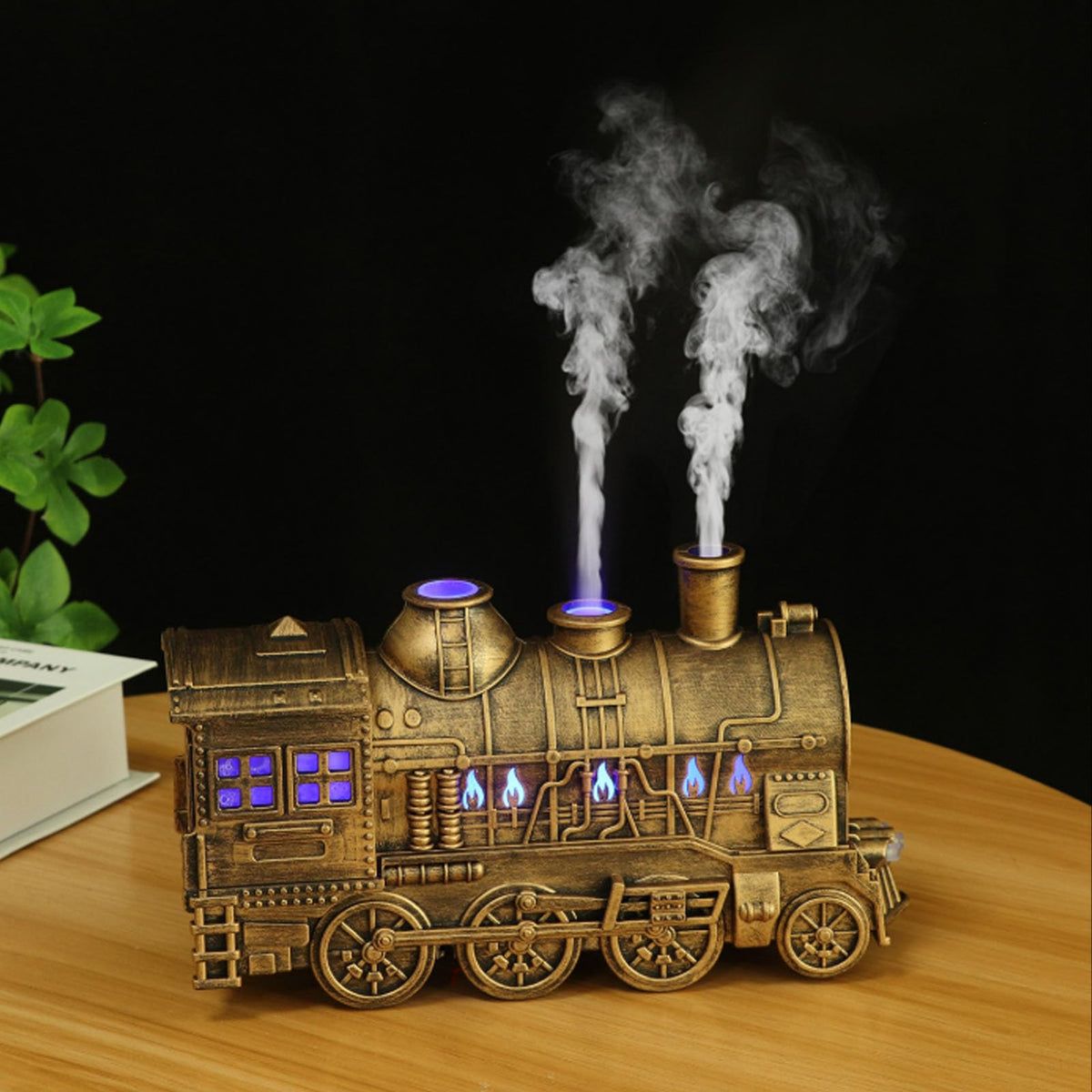 Train Shape Cool Mist Humidifier Dual Outlets for Bedroom - Zunate Official Imagery - 3