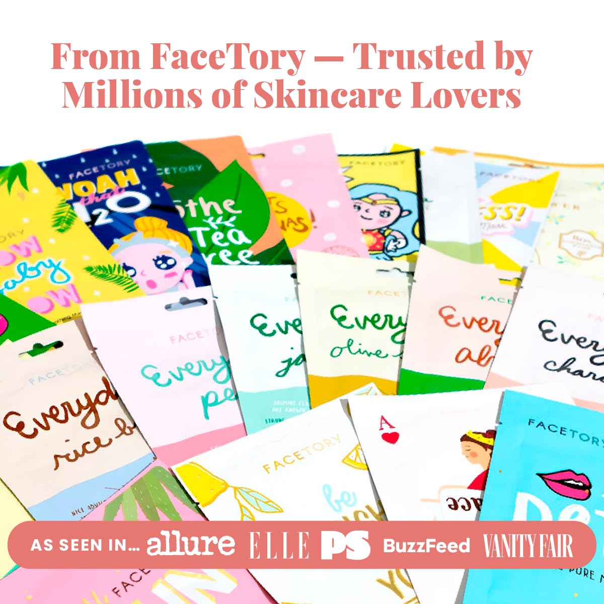 FACETORY 12-Day Korean Face Mask Gift Set, Hydrating, Soothing & Glowing – alternate angle