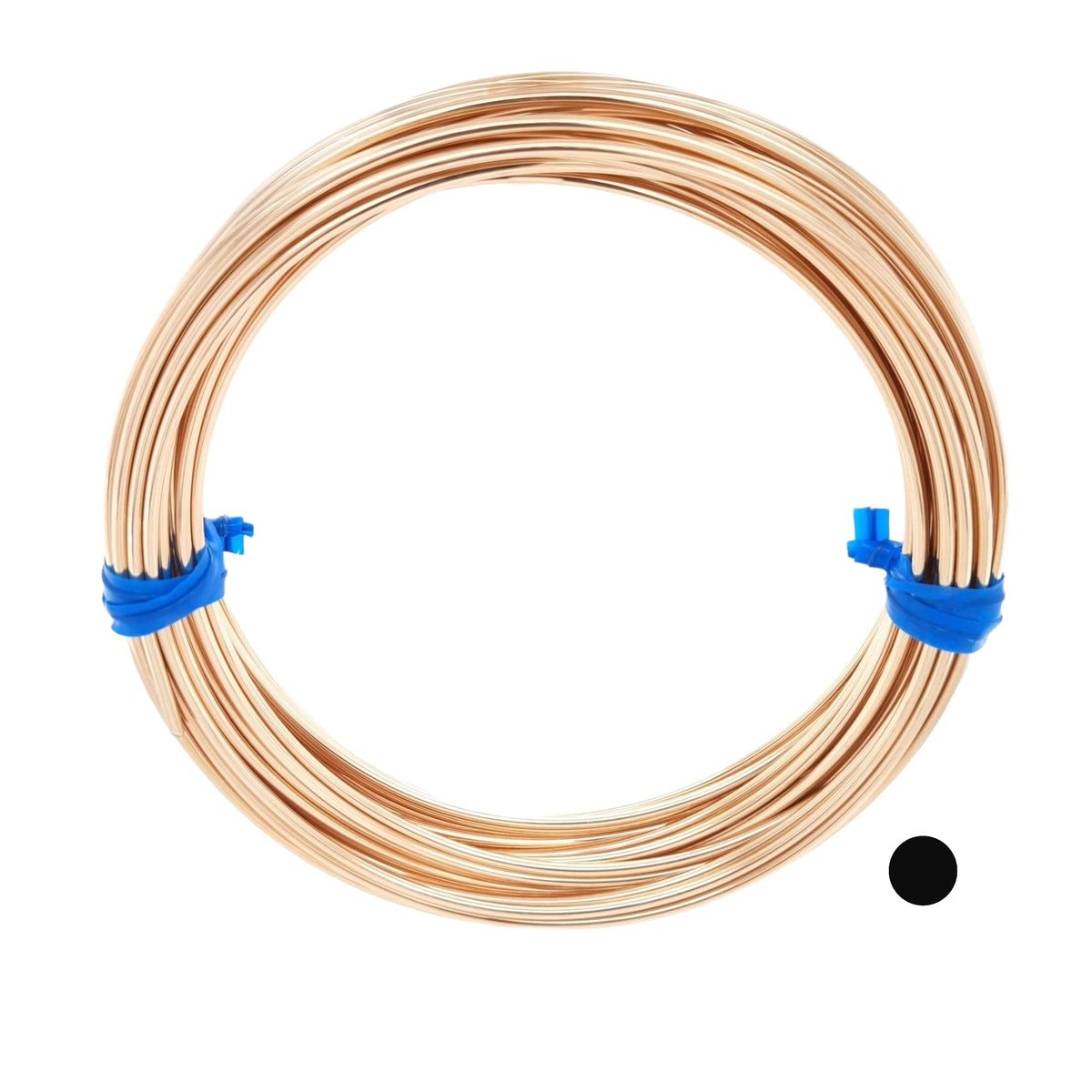 14/20 Yellow Gold Filled Wire 24 Gauge, Round, Half Hard, 5FT by CRAFT WIRE – full view