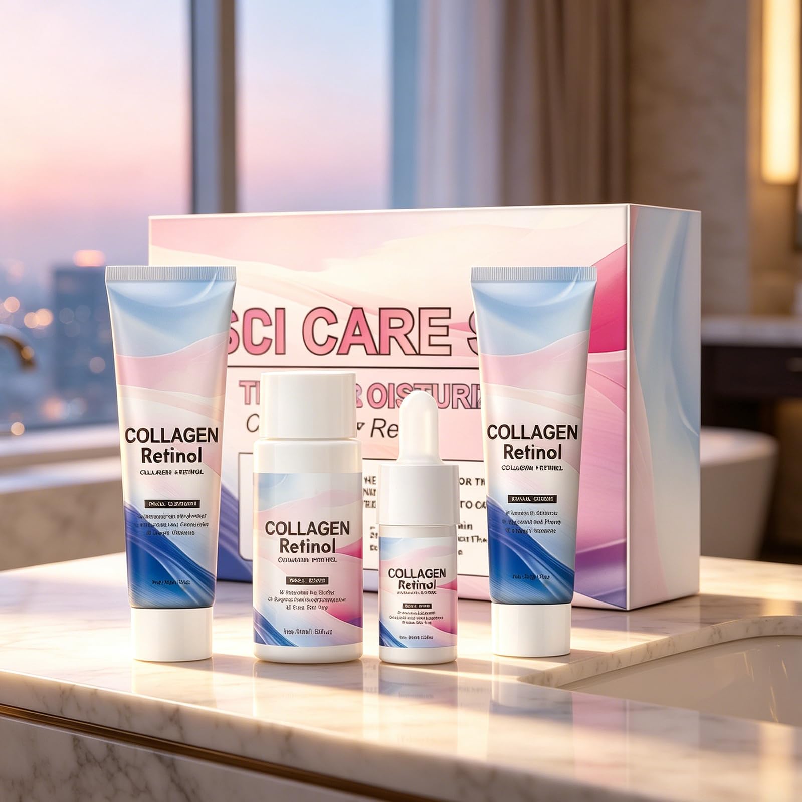 Facial Skin Care Sets & kits Travel Mini Skincare Set, Collagen - Product Imagery