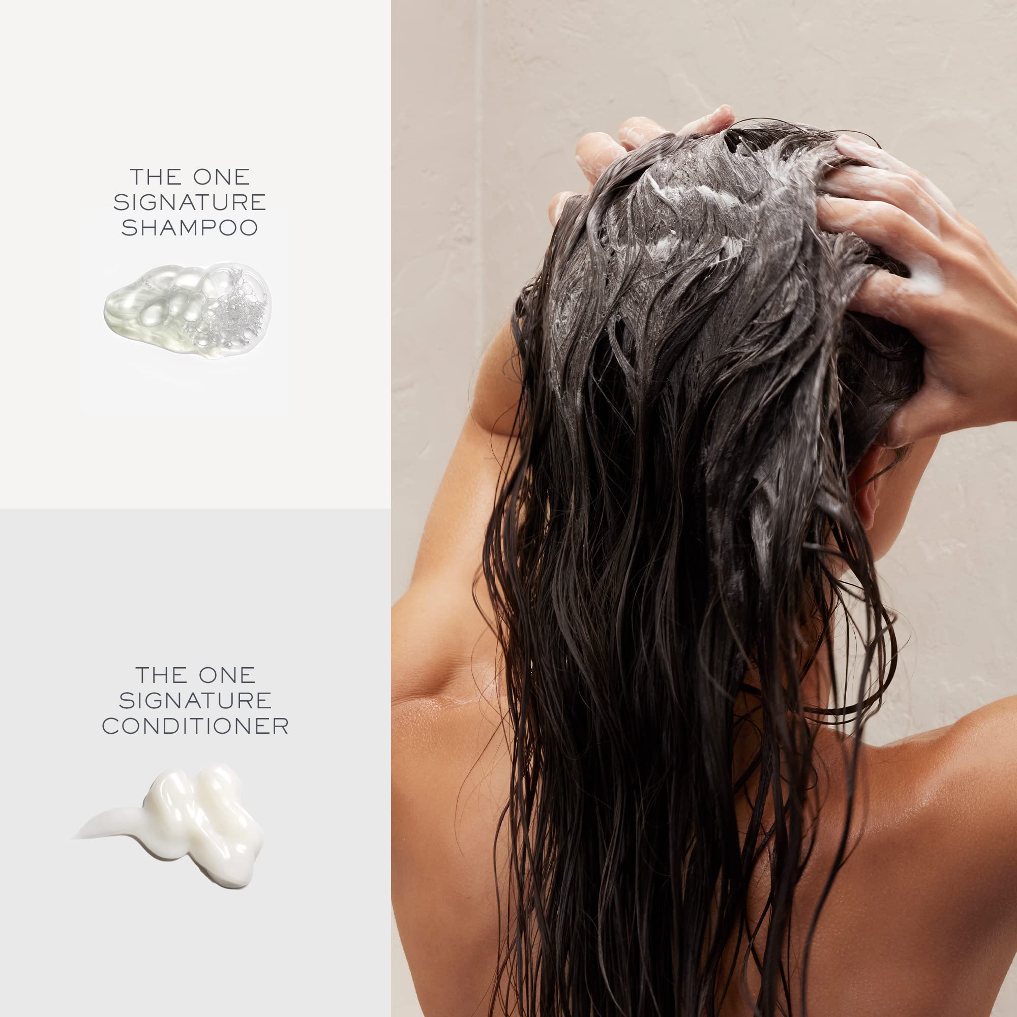 Kristin Ess Signature shampoo and conditioner set in 33.8 oz bottles, featuring hair-cleaning and conditioning formulas.
