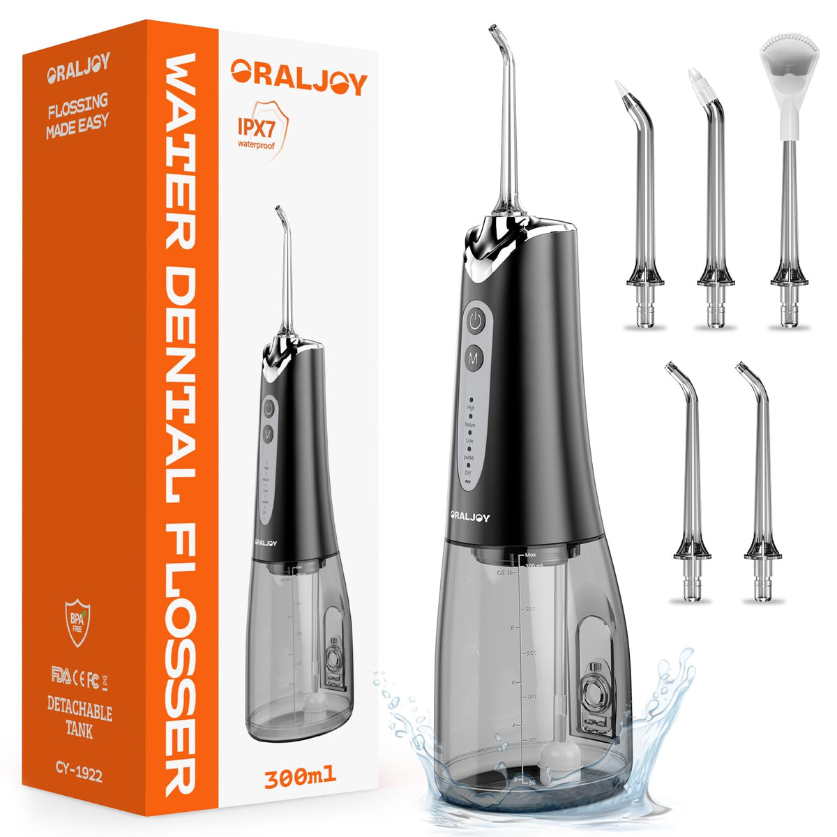 Water Dental Flosser Pick for Teeth 300ML Portable Oral - Maohaha Official Imagery - 1