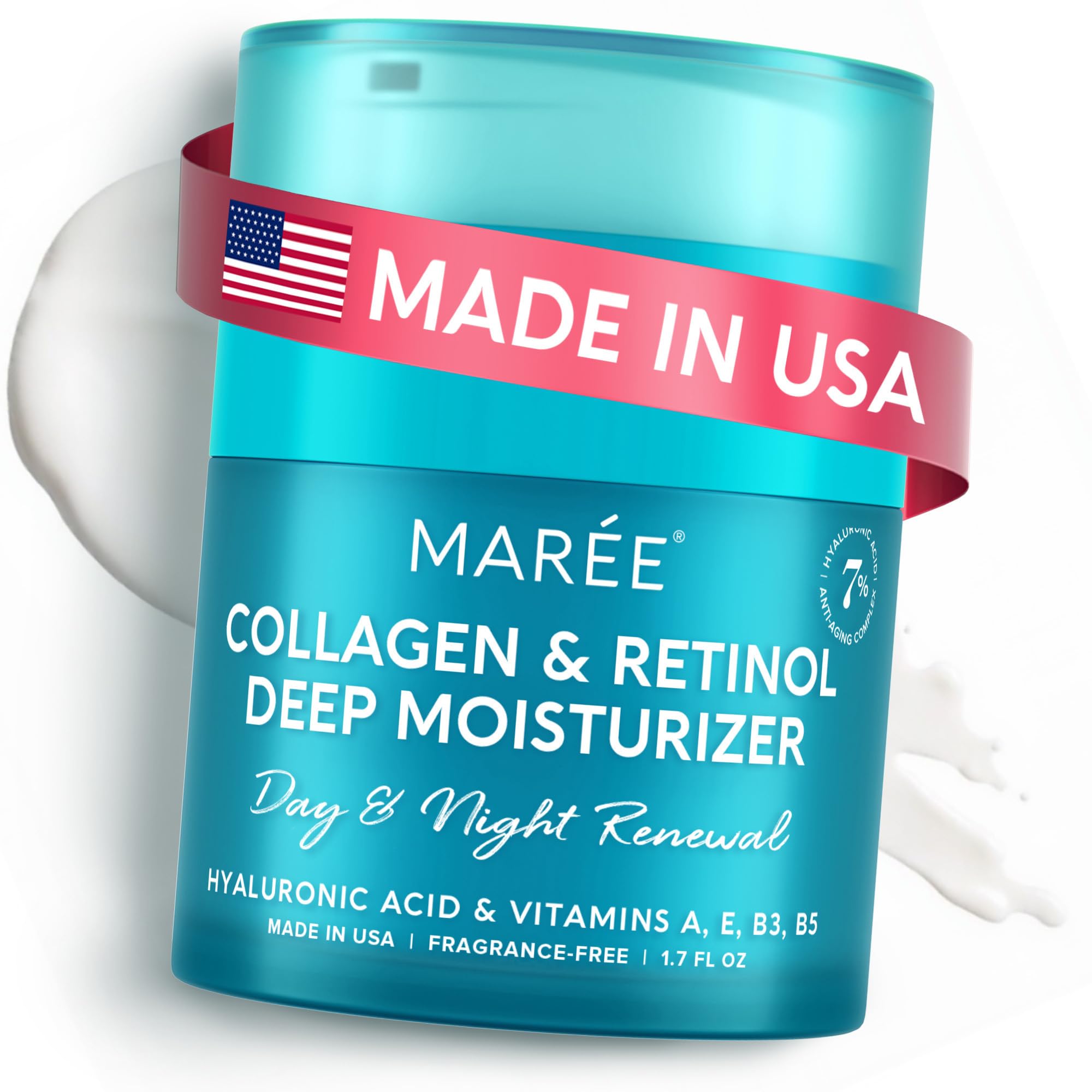 MAREE Face Moisturizer Retinol Cream for Face – Daily Wrinkle - Product Imagery