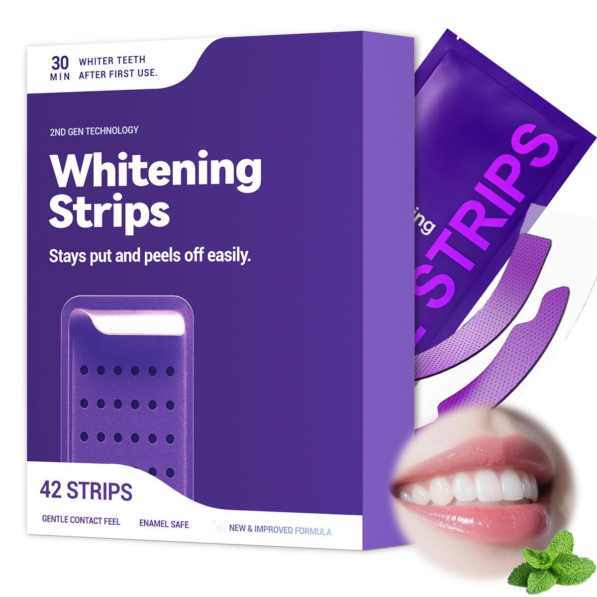 Purple Teeth Whitening Strips - Aimoon Official Imagery - 1