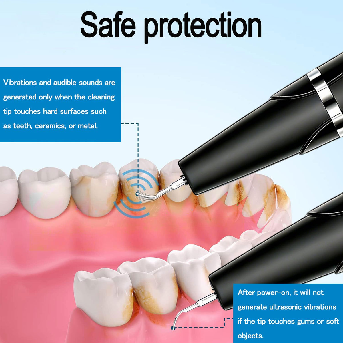 Sonic Dental Cleaner with LED Light 5 Modes Teeth Cleaning - Ujhosld Official Imagery - 5