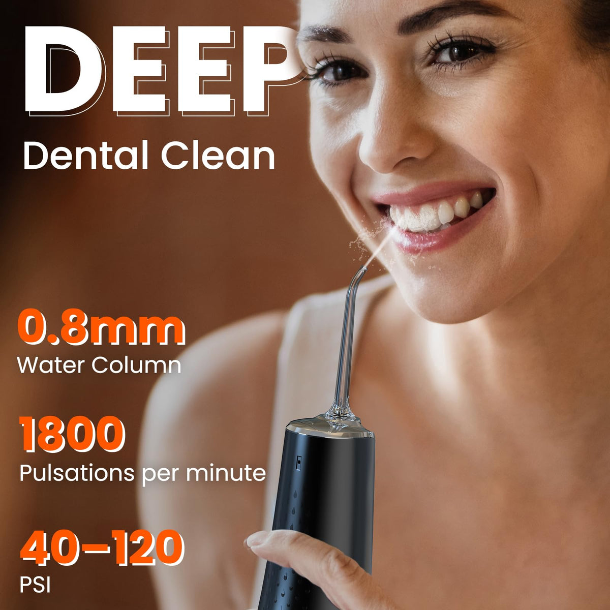 Water Dental Flosser Pick for Teeth 300ML Portable Oral - Maohaha Official Imagery - 3