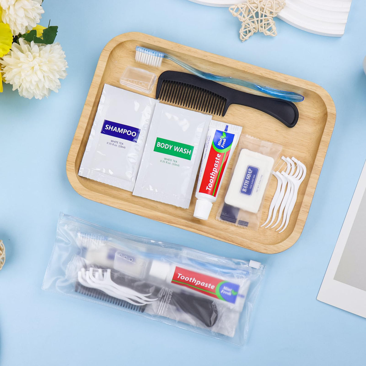 25 Sets Bulk Hygiene Kits for Homeless Basic Toiletry Kit - HQSLsund Official Imagery - 7