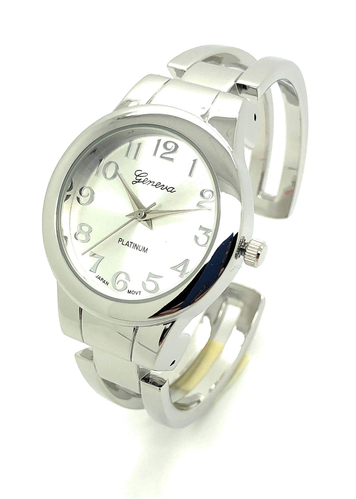 all4udeals Ladies Round Elegant Simple Casual Metal Bangle Cuff Fashion Watch Easy Reader Dial – product photo (Wrist Wa