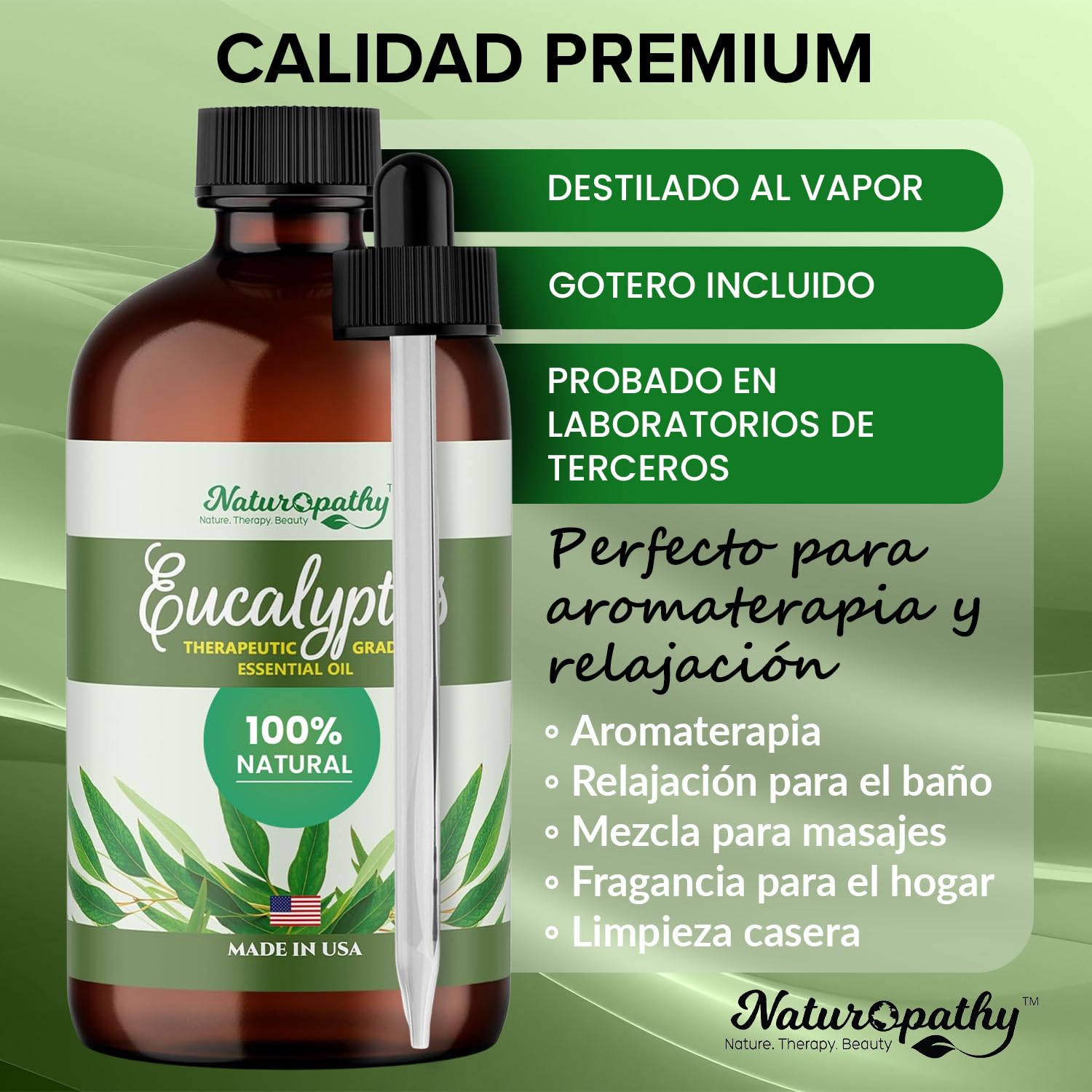 Naturopathy Eucalyptus Essential Oil – Pure 4 fl oz