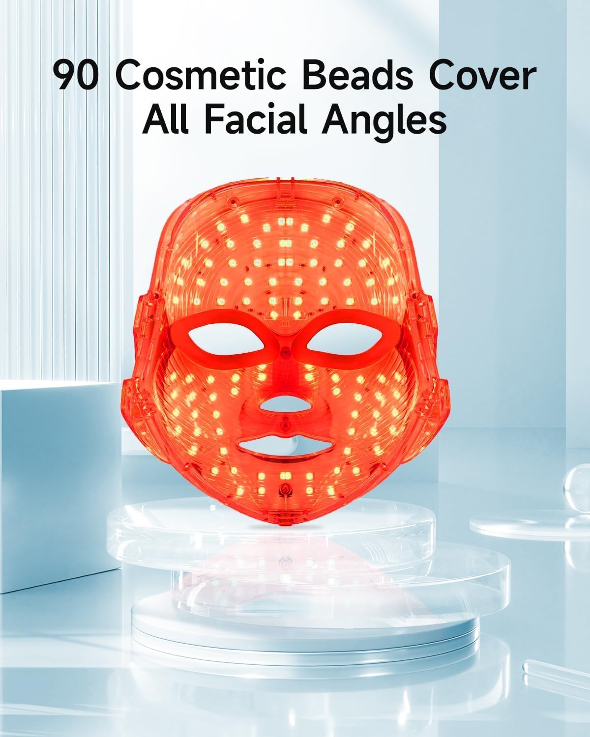 MIBIITTY Beauty Led Mask, Led Face Mask Light Therapy – close-up detail