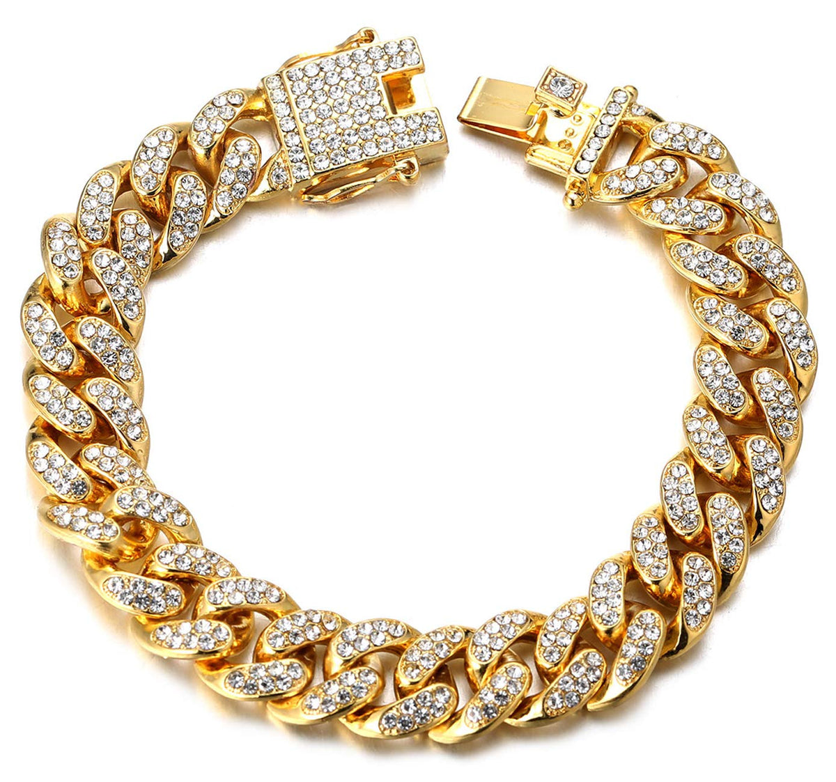 Halukakah Diamond Watch for Men - The Elite - 18K Real Gold/Platinum Plated – product photo (Wrist Watches)