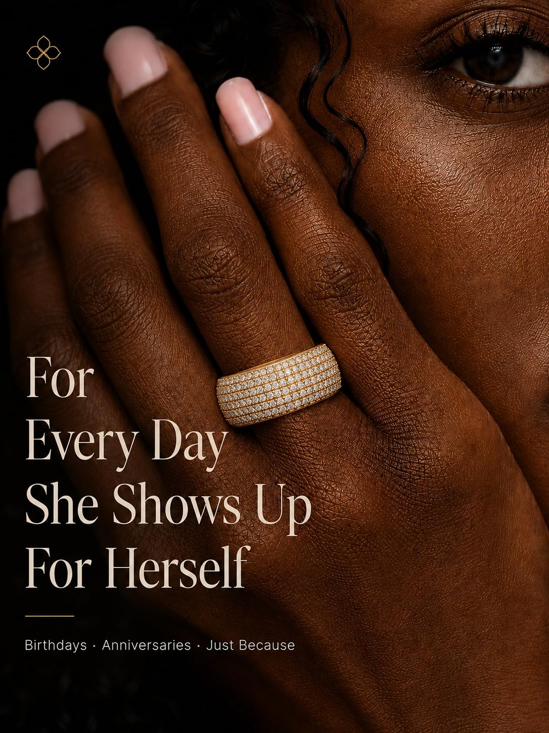Elarose Smart Ring Cover Compatible with Oura Ring 5, 14K Gold Plated Ring Jacket – back view and specifications