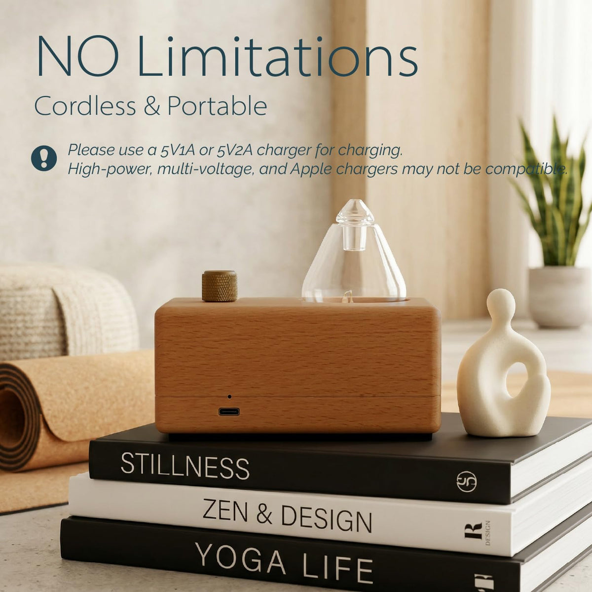 Waterdrop Waterless Essential Oil Diffuser for Aromatherapy - CHEZARTEMIS Official Imagery - 6