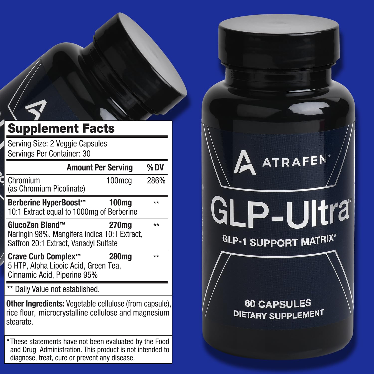 Atrafen GLP Ultra GLP-1 Appetite Suppressant Diet Weight Loss Pills